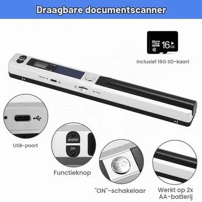 Obrázek produktu pro Přenosný skener dokumentů s 16GB SD kartou - rozlišení 900 DPI
