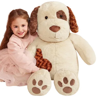 Immagine prodotto di Grande peluche a forma di cane, 78 cm. Peluche per bambini, ideale come regalo