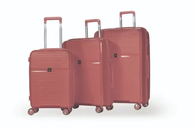 Produktbild von Hoffmanns 3-tlg.Kofferset POLYPROPYLENE Modell DAISY 03210 Rosegold