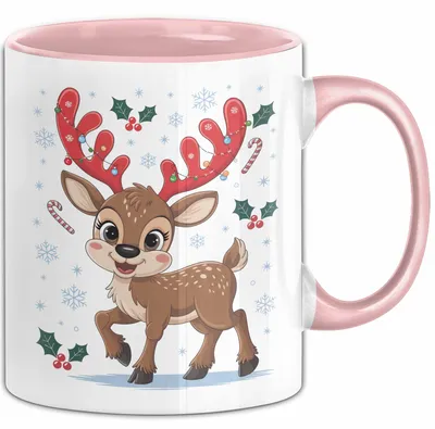 Produktbild von Weihnachten Tasse Geschenkidee für Feiertagsliebhaber (Rosa)