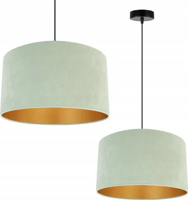 Obrázok produktu pre Závesná lampa Stropný svietnik Zlatý zamat Stínidlo