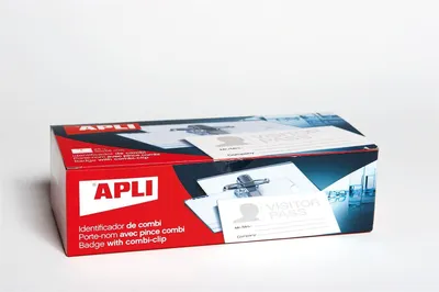 Obrázok produktu pre Menovka s klipom a špendlíkom, 90x56 mm, APLI