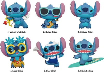 Produktbild von Lilo & Stitch 3D 3D Magnete Series 2 Display (12)