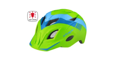 Obrázek produktu pro Pluto Light dětská cyklistická helma zelená-modrá mat XS-S