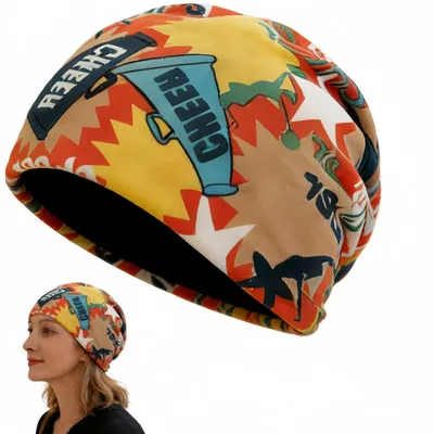 Zdjęcie produktu dla Czapka beanie męska/damska, bawełniana, dzianinowa, typu skater cap, styl Y2K
