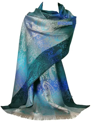 Zdjęcie produktu dla Szal Pashmina z kwiatowym wzorem paisley