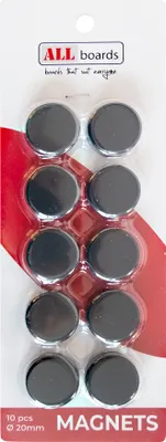 Produktbild von Magnete 20mm 10 Stück Schwarz