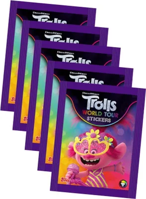 Produktbild von Trolls World Tour (2020 - Sticker & Stickercards - 5 Tüten