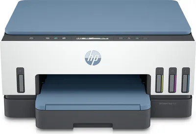 Obrázek produktu pro HP Smart Tank 725 Bezdr. př. All-in-One Barva Tiskárna, Kopírka, skener, Termotiskárna, Barevný tisk, 4800 x 1200 DPI, A4, Přímý tisk, Modrá, Bílá