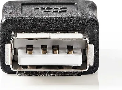 Immagine prodotto di Adattatore USB-A | USB 2.0 | USB-A femmina | USB-A femmina | 480 Mbps | Rotondo | Nichelato | PVC | Nero | Scatola