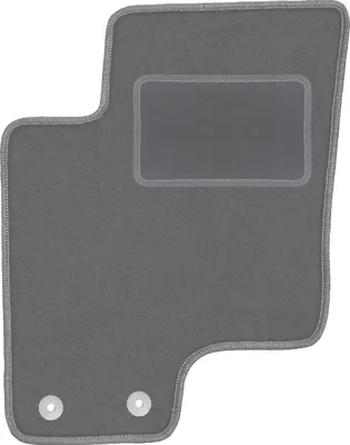 Produktbild von Fahrerfußmatte Velours graphit passend für Hyundai Getz (2002-2010, Schrägheck) – mit Befestigungen – passgenau