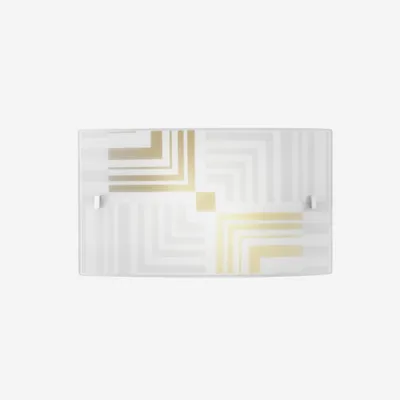 Image de SEVENTY, applique murale en verre blanc, 1 douille E27, dimensions : 35 x 20 cm.