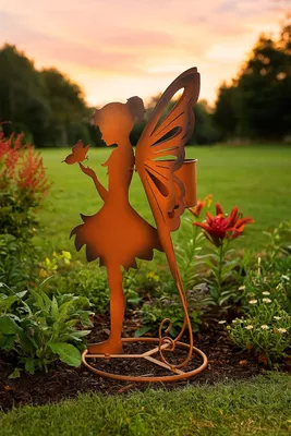 Produktbild von Gartendekoration mit Pflanztop Elfe stehend