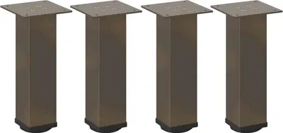 Immagine prodotto di Gambe per Tavolino da Caffè 4 pz Acciaio Naturale 30-32 cm Acciaio