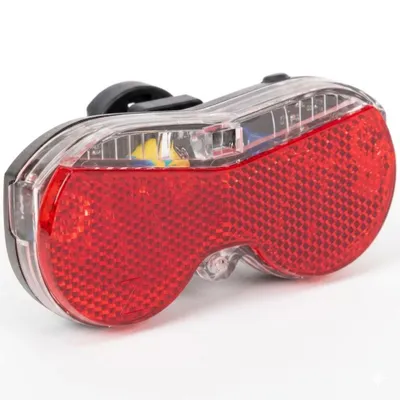 Produktbild von LED Fahrrad Rücklicht Rot batteriebetriebene Fahrradlampe mit einfacher Gepäckträger Montage Sicherheitsbeleuchtung für Citybike & Trekkingrad