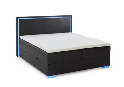 Produktbild von Meise Möbel Colorado II Boxspringbett inkl. Bettkasten mit Bonnellfederkernbox Kunstleder