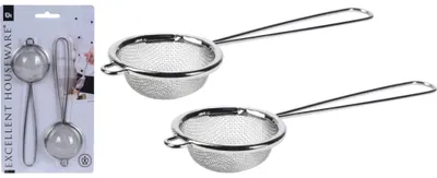 Zdjęcie produktu dla Koopman Zestaw 2 sitek do herbaty ze stali nierdzewnej Excelent