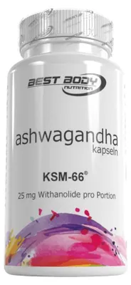 Produktbild von Best Body Nutrition Organic KSM-66 Ashwagandha (60 Caps) Unflavoured - Vitamine,  Mineralien & Gesundheit - Kräuter