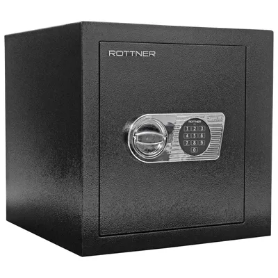 Obrázok produktu pre Rottner Monaco 45 EL nábytkový elektronický trezor čierny | Elektronický zámok | 43.5 x 43.5 x 44.5 cm