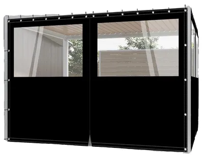 Obrázok produktu pre Plachta, vodeodolná, odolná, čierna, 2,15 x 3,05 m