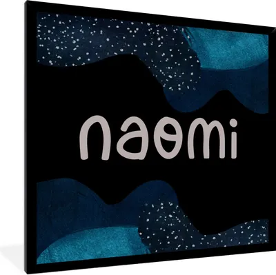 Produktbild von MuchoWow® Gerahmtes Poster Naomi - Pastell - Mädchen 40x40 cm - Poster mit Schwarzem Bilderrahmen Wandposter Rahmen Foto Bilder - Mit Rahmen - Wanddekoration Schlafzimmer