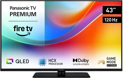 Produktbild von Panasonic TV-43W85BEZC, 109,2 cm (43"), 3840 x 2160 Pixel, QLED, Smart-TV, WLAN, Schwarz