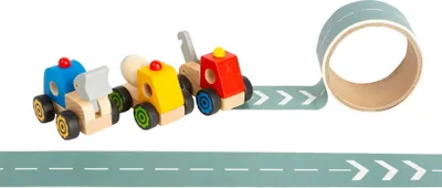 Produktbild von Holztruck mit Straßenklebeband / Small Foot Design