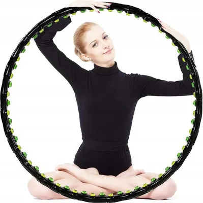 Obrázok produktu pre SPRINGOS Hula Hoop s gombíkmi a magnetmi priemer 100 cm Skladací