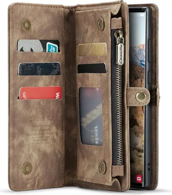 Produktbild von Samsung Galaxy S24 Ultra Hülle - CaseMe 008 2-in-1 Klapphülle & Back Cover mit Brieftasche - Braun