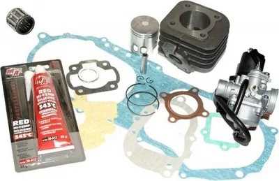 Produktbild von 70cc Racing Zylinder KIT VERGASER KOMPLETT für Aprilia Gulliver SCARABEO 2T 50 Zylinderkit Zylinderkit