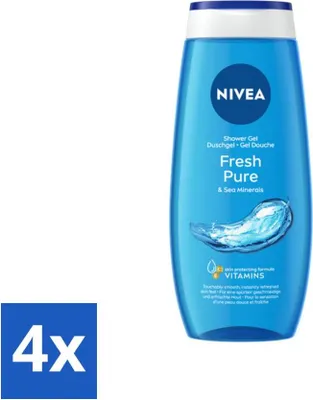 Produktbild von NIVEA - Duschgel - Fresh Purity - Erfrischende Haut - 250 ml - Vorteilspack - 4 Stücke