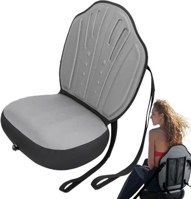 Produktbild von Inflatable Paddel-Board-Sitz, Wasserfeste Paddel-Board-Sitz mit Polster, Paddel-Board-Kajak-Stuhl, Oxford-Tuch-Kissen, für Angler einstellbar