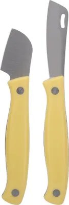 Produktbild von 2-teiliges Gartenmesser-Set aus Kohlenstoffstahl: Veredelungsmesser, Beschneidungsmesser, Setzlingsschneidewerkzeug