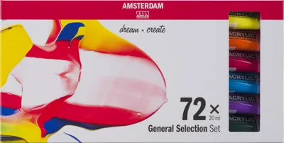 Immagine prodotto di Royal Talens 17820473 ROYAL TALENS Colori acrilici AMSTERDAM Selezione generale, 72 x 20 ml