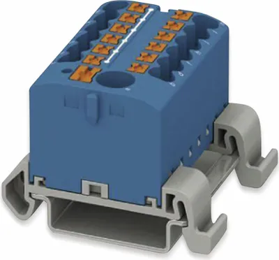 Produktbild von PHOENIX CONTACT Verteilerblock, 3273222, PTFIX 6/12X2,5-NS35A BU