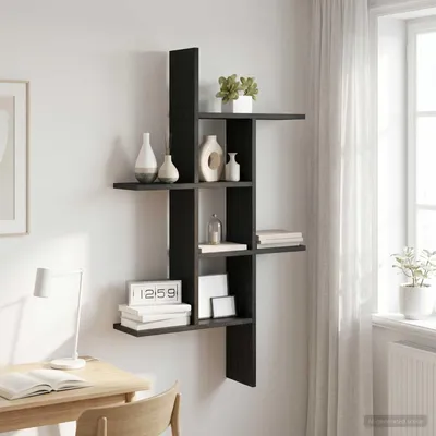 Produktbild von Maison Exclusive - Wandregal Schwarze Eiche 61 x 15 x 102 cm Holzwerkstoff