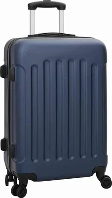 Image de vidaXL, valise, 3 pièces, bleu foncé, 50 x 31 x 78 cm, plastique ABS