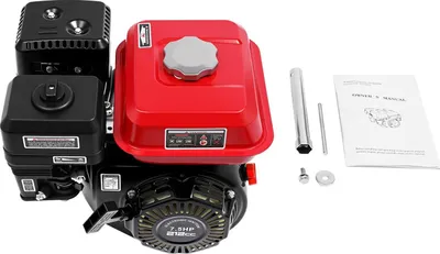 Produktbild von Benzinmotor - 170F-7.5HP - 7,5 PS, 208 cm³, 4-Takt, luftgekühlt, Ölwarnung, Seilzugstart - schwarz