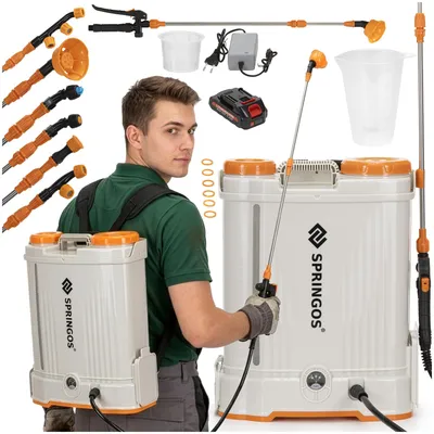 Productafbeelding van Drukspuit - Elektrische - Accu - Onkruidbestrijding - Regelbare Sproeikop - 16 Liter