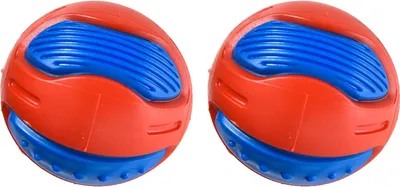 Produktbild von Nachhaltiges Quietschespielzeug Set für Hunde | Schwimmende Gummihundebälle | Zahnreinigendes Kauspielzeug für Welpen und Hunde