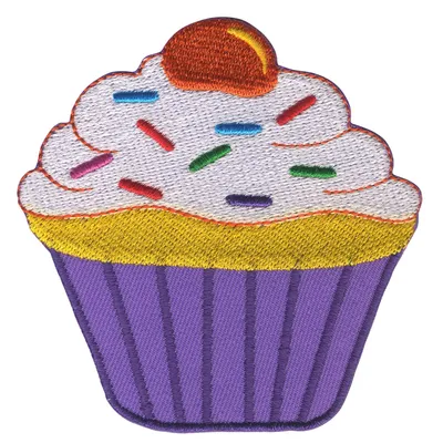Produktbild von Aufnäher - Muffin - lila - Patch