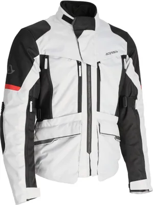 Produktbild von Acerbis X-Rover wasserdichte Motorrad Textiljacke, grau/schwarz/rot, 2XL
