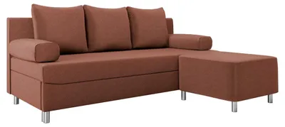 Produktbild von MIRJAN24 Schlafsofa Dover mit Bettkasten und Schlaffunktion, Bettsofa, Couch vom Hersteller (Sofa mit Polsterhocker, Farbe: Kronos 29)
