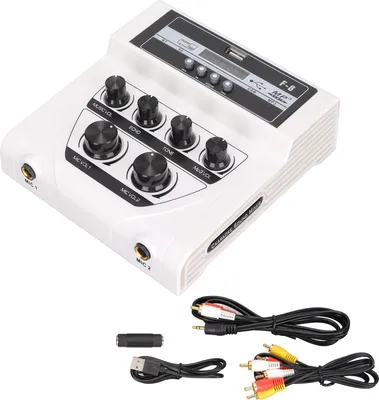 Obrázok produktu pre Tonmischer, tragbarer BT-Recording 100?240 V Dual Powered Karaoke-Mixer f��r TV f��r B��hne f��r Smartphone