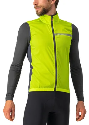 Produktbild von CASTELLI 4521512-383 SQUADRA STRETCH VEST Sports vest Men's Elektrischer Kalk/Du