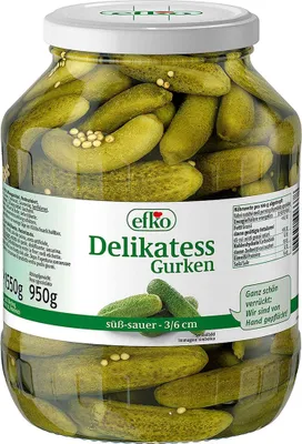 Produktbild von efko Delikatess Gurken 3-6 cm 1550g