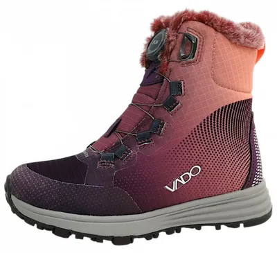 Image de Bottes d'hiver pour filles Vado Wendy High Boa, chaussures pour enfants, couleur rose, modèle de loisirs
