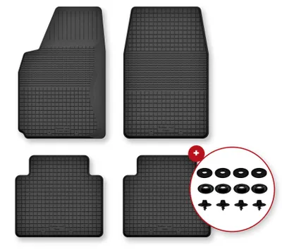 Obrázek produktu pro Gumové vaničkové autokoberce pro: Ford Explorer MK2 1994-2000 SUV černé 4 ks s úchyty – Wielganizator Semi-Universal