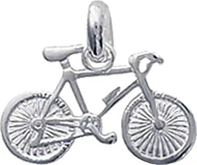 Produktbild von Original 925 Sterling Silber Ketten Anhänger Fahrrad Bike 9x17mm 5117