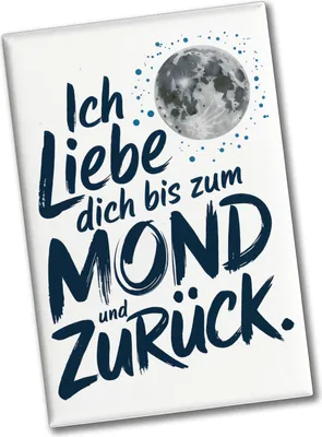 Produktbild von Ich liebe dich bis zum Mond und zurück Souvenir Souvenir Magnet